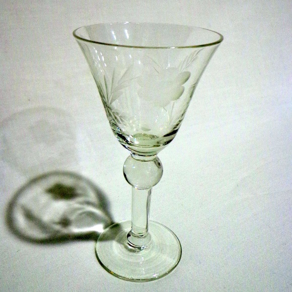 Dining Set Of 4 Vintage Fine Crystal Cordial Glass Poshmark